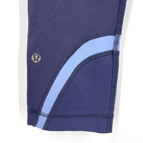 Lululemon Run Inspire Crop Blue Size 6 - Picture 3 of 6